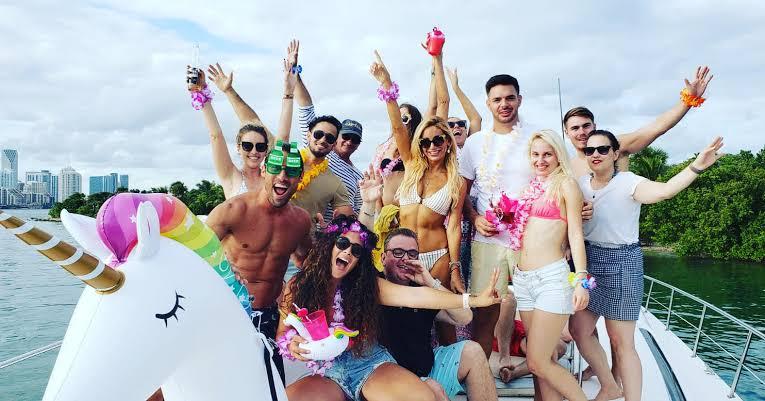 Birthday Celebration On A Yacht